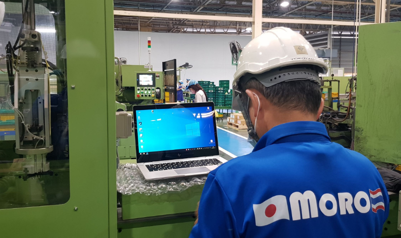 オンラインを使ったタイでの設置対応