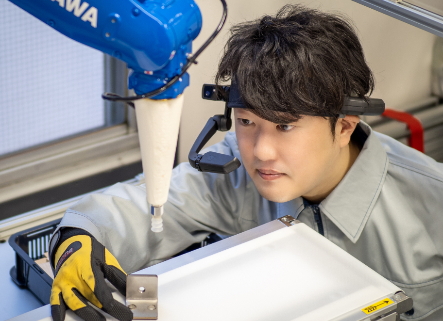 スマートグラス 装着事例1